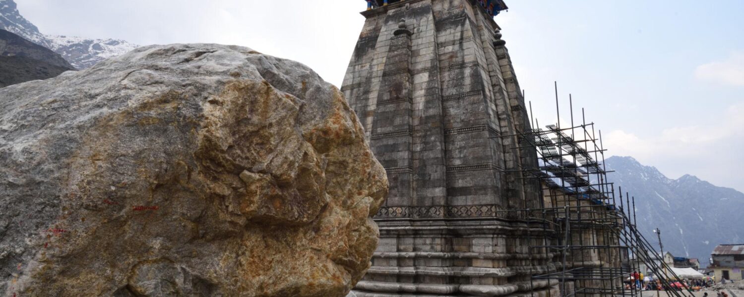 Bhim Shila behind Kedarnath Temple Uttarakhand