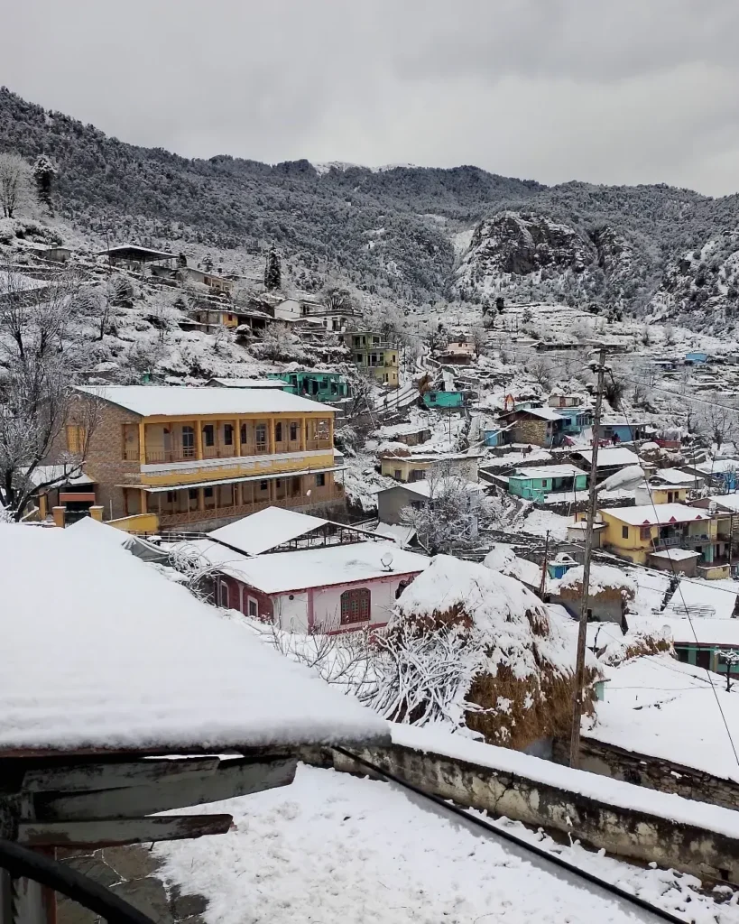 Winter snow in Raithal