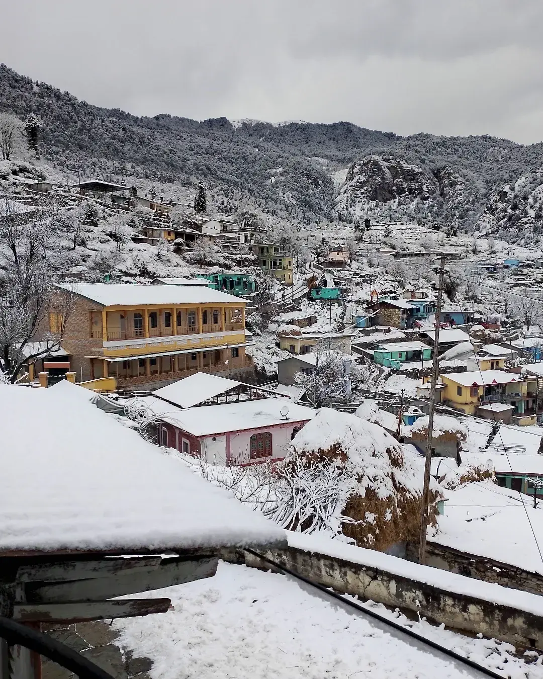 Winter snow in Raithal